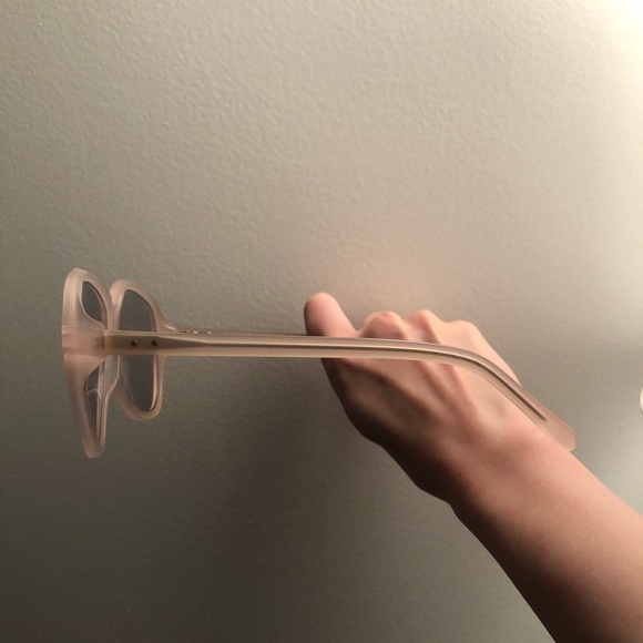 Acne Studios Pink/Grey Aviator Sunglasses - Picture 4 of 6